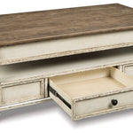 Ashley Furniture - REALYN LIFT TOP COCKTAIL TABLE - Light Brown Wood - Tables - Additional View 4