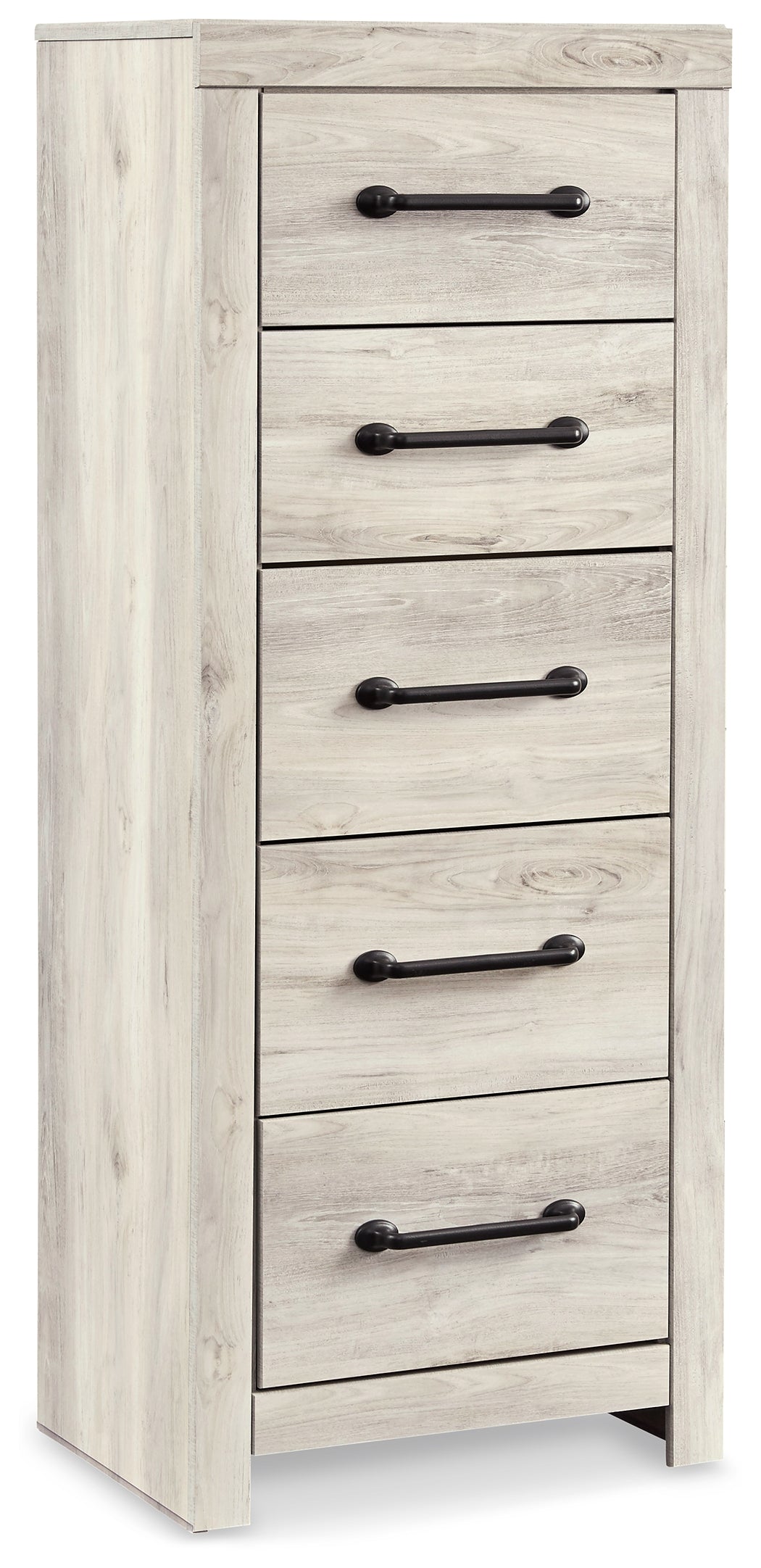 Ashley Furniture - Cambeck Narrow Chest - White - Beige Wood - Chests