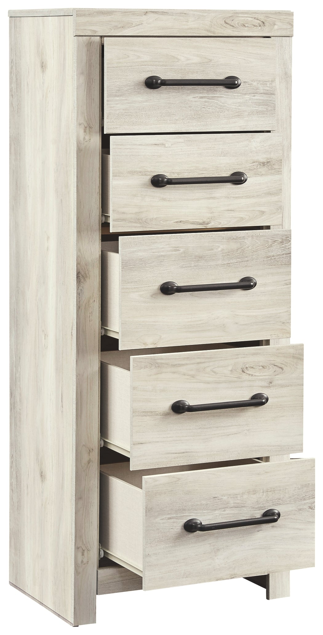 Ashley Furniture - Cambeck Narrow Chest - White - Beige Wood - Chests - Additional View 3