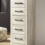 Ashley Furniture - Cambeck Narrow Chest - White - Beige Wood - Chests - Additional View 7