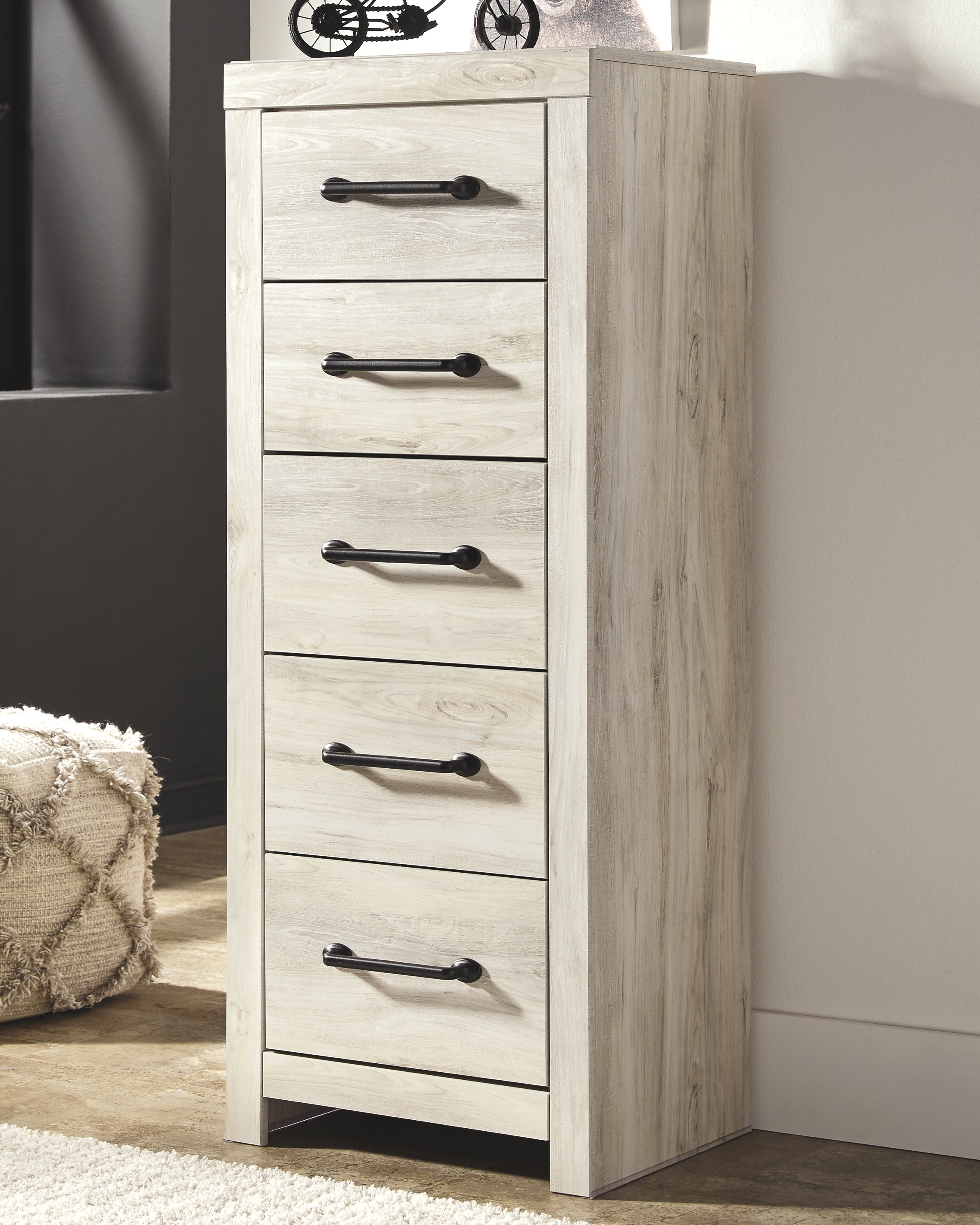 Ashley Furniture - Cambeck Narrow Chest - White - Beige Wood - Chests - Additional View 7