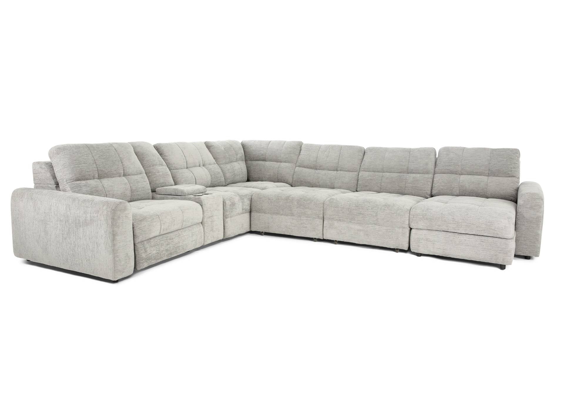 LUCIE DOVE 7 PIECE POWER SECTIONAL - Additional View 1