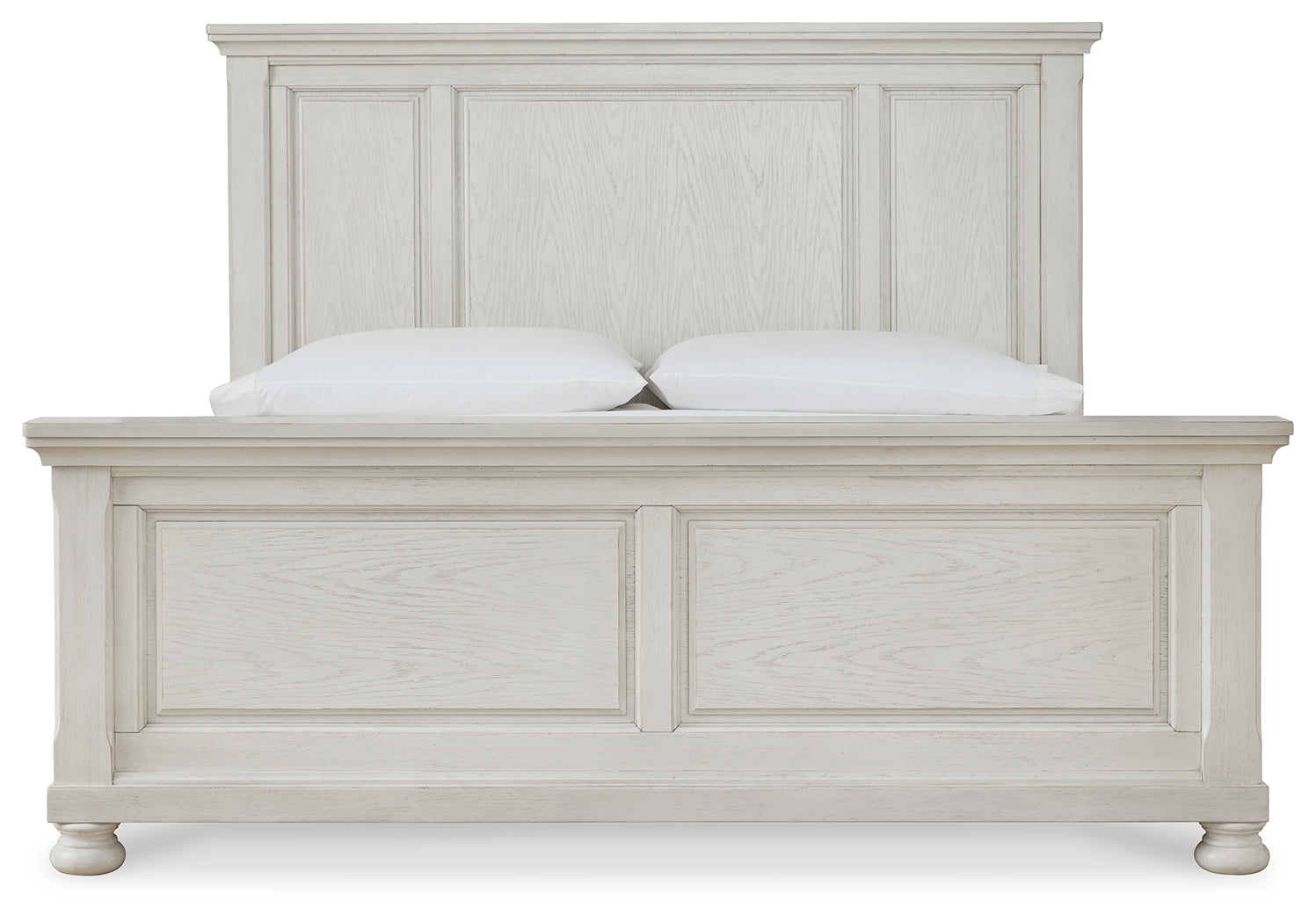 Ashley Furniture - Robbinsdale Queen Panel Bed - White - Wood - Beds - Additional View 2
