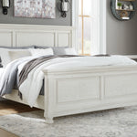 Ashley Furniture - Robbinsdale Queen Panel Bed - White - Wood - Beds - Additional View 1