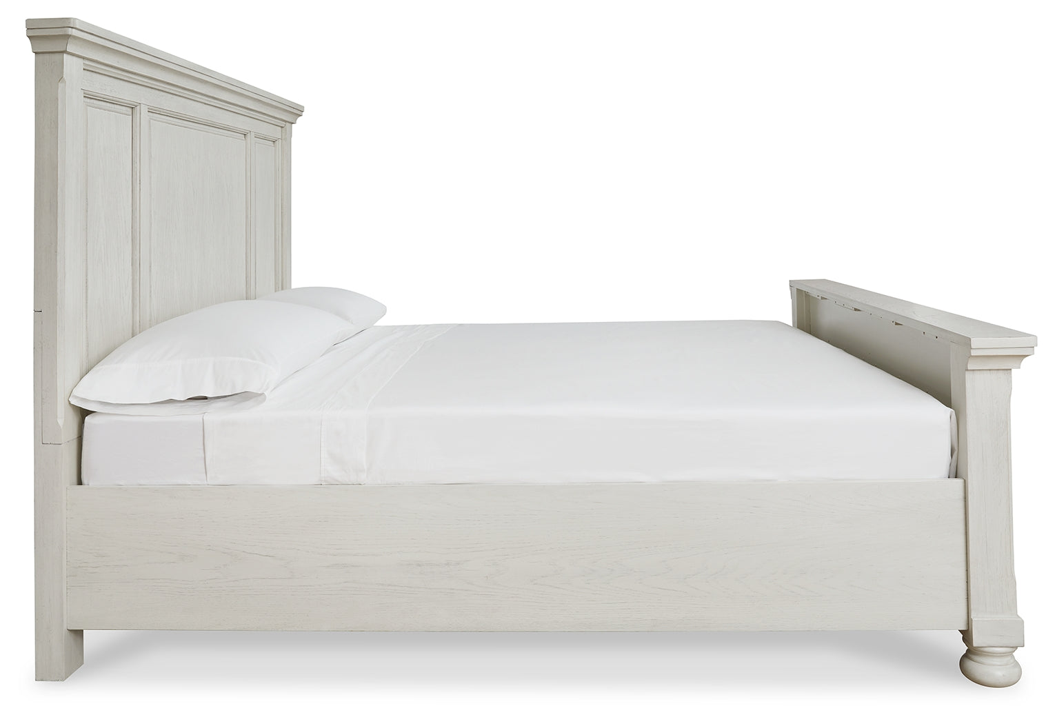 Ashley Furniture - Robbinsdale Queen Panel Bed - White - Wood - Beds - Additional View 3
