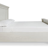 Ashley Furniture - Robbinsdale Queen Panel Bed - White - Wood - Beds - Additional View 3