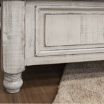 International Furniture Direct - Stone King Bed - Beige|Dark Gray Wood - Beds - Additional View 2
