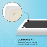 Tempur Sealy - Tempur Protect Breeze Queen Mattress Protector - White Fabric - Protectors - Additional View 1