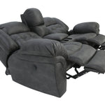 Haygen Power Loveseat With Console - Charcoal - Additional View 4
