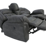 Haygen Power Loveseat With Console - Charcoal - Additional View 5
