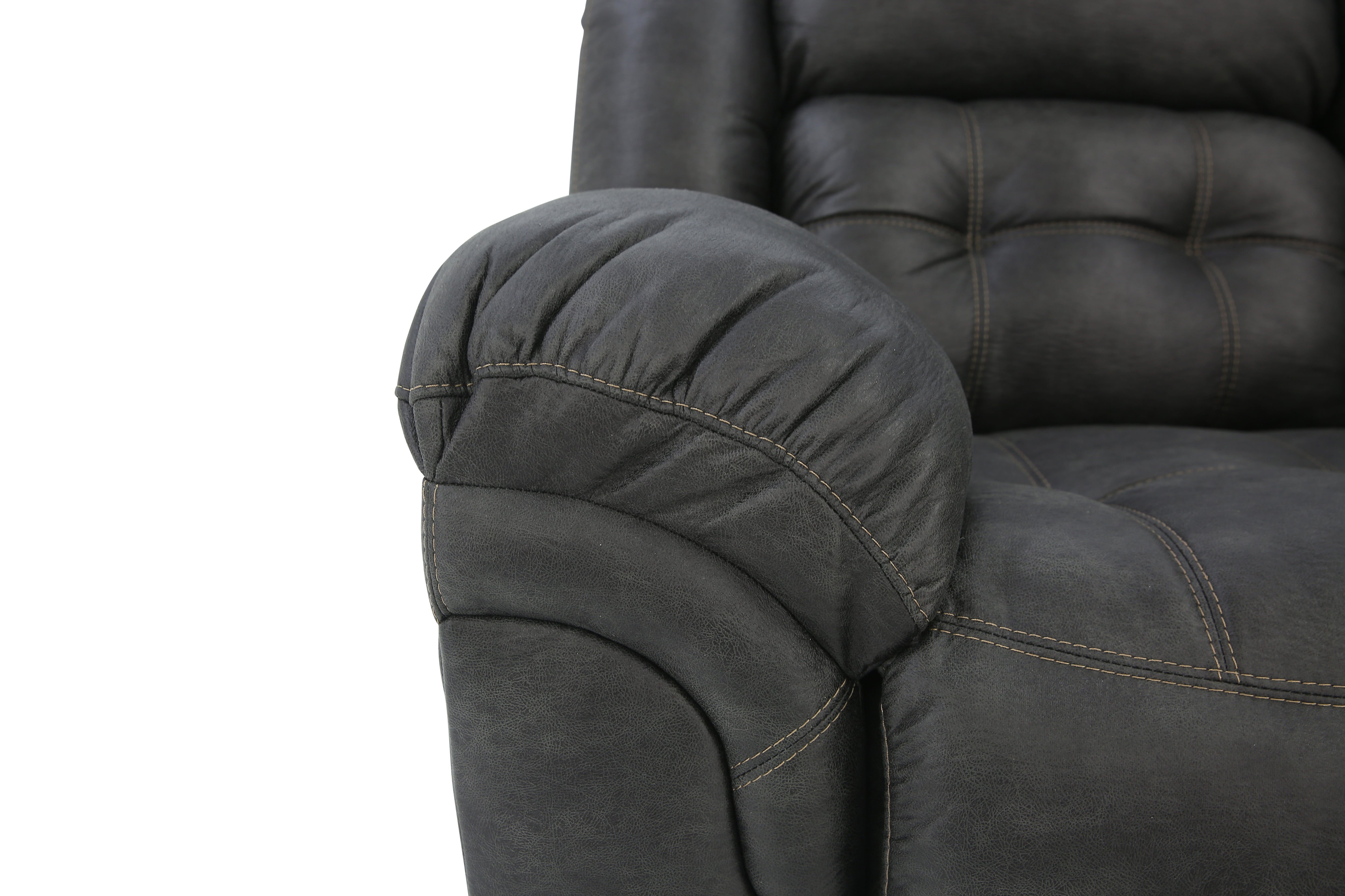 Haygen Power Loveseat With Console - Charcoal - Additional View 6