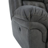 Haygen Power Loveseat With Console - Charcoal - Additional View 7