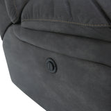 Haygen Power Loveseat With Console - Charcoal - Additional View 8