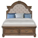 Mallory Light Queen Bed - Oak