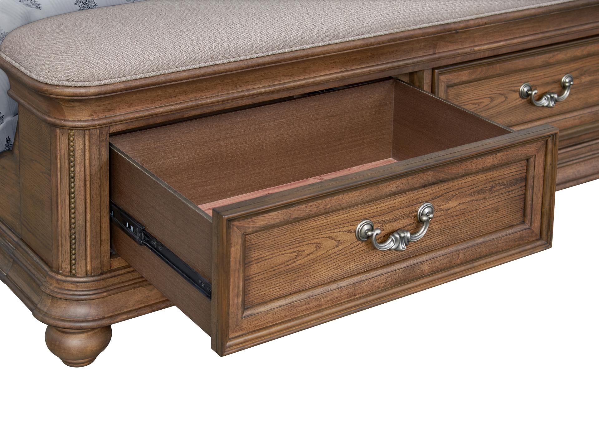Mallory Light Queen Bed - Oak - Additional View 3