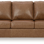 Ashley Furniture - Bolsena Queen Sofa Sleeper - Caramel - Light Brown Leather Match - Sofas