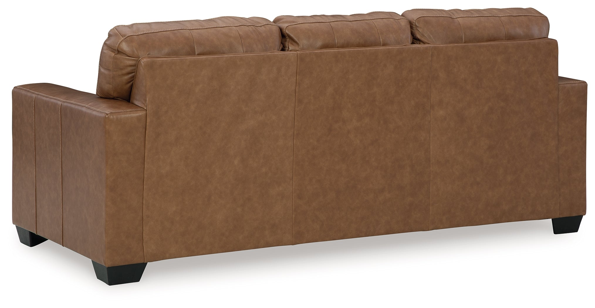 Ashley Furniture - Bolsena Queen Sofa Sleeper - Caramel - Light Brown Leather Match - Sofas - Additional View 4