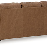 Ashley Furniture - Bolsena Queen Sofa Sleeper - Caramel - Light Brown Leather Match - Sofas - Additional View 4