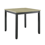 Elements International - Martin 5 Piece Counter Dining Set - Dark Gray Wood|Fabric - Dining Room Sets - Additional View 1