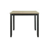 Elements International - Martin 5 Piece Counter Dining Set - Dark Gray Wood|Fabric - Dining Room Sets - Additional View 2