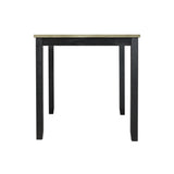 Elements International - Martin 5 Piece Counter Dining Set - Dark Gray Wood|Fabric - Dining Room Sets - Additional View 3
