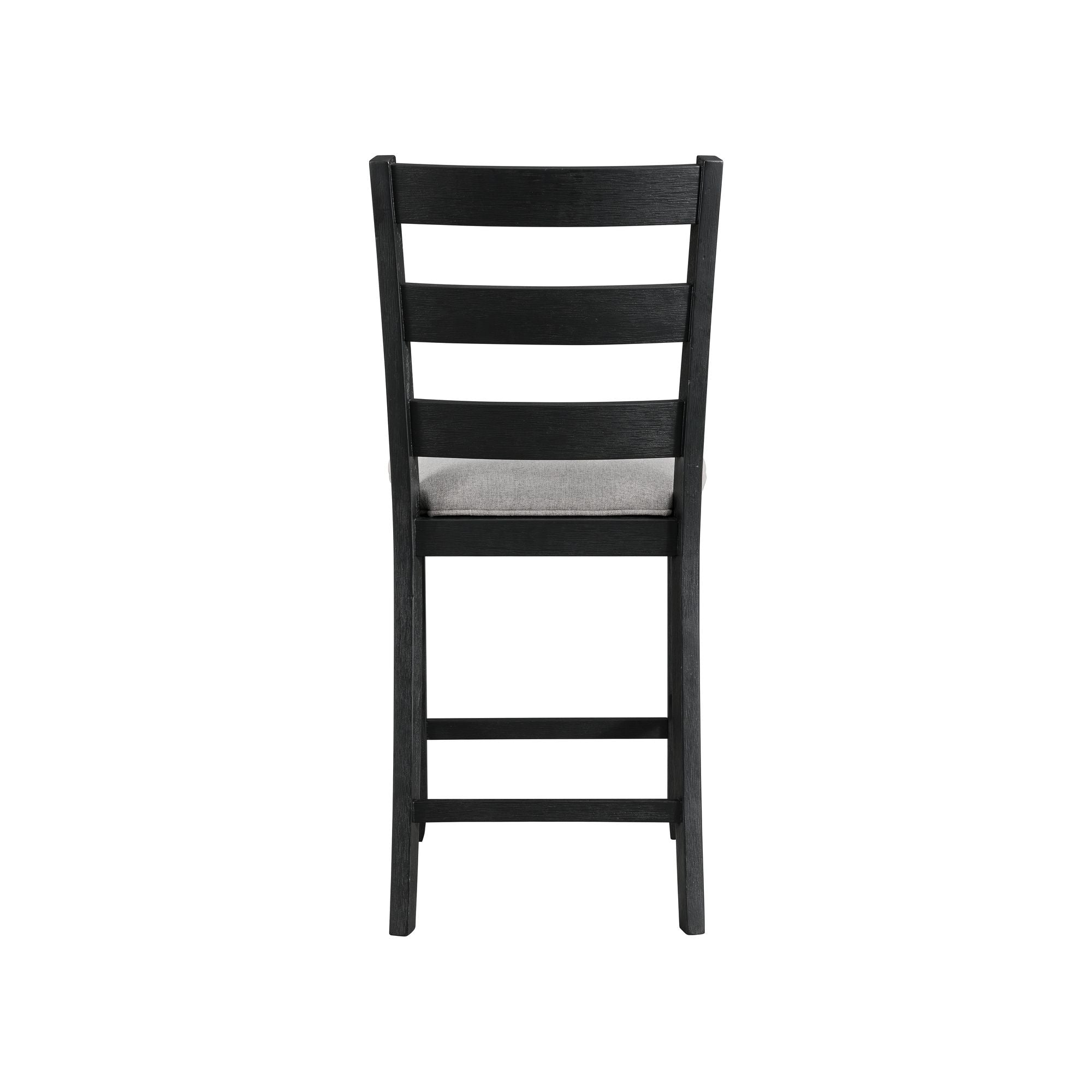 Elements International - Martin 5 Piece Counter Dining Set - Dark Gray Wood|Fabric - Dining Room Sets - Additional View 7