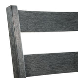 Elements International - Martin 5 Piece Counter Dining Set - Dark Gray Wood|Fabric - Dining Room Sets - Additional View 11