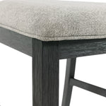 Elements International - Martin 5 Piece Counter Dining Set - Dark Gray Wood|Fabric - Dining Room Sets - Additional View 12