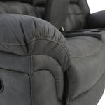 Haygen Reclining Loveseat With Console - Charcoal - Additional View 5