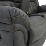 Haygen Reclining Loveseat With Console - Charcoal - Additional View 5