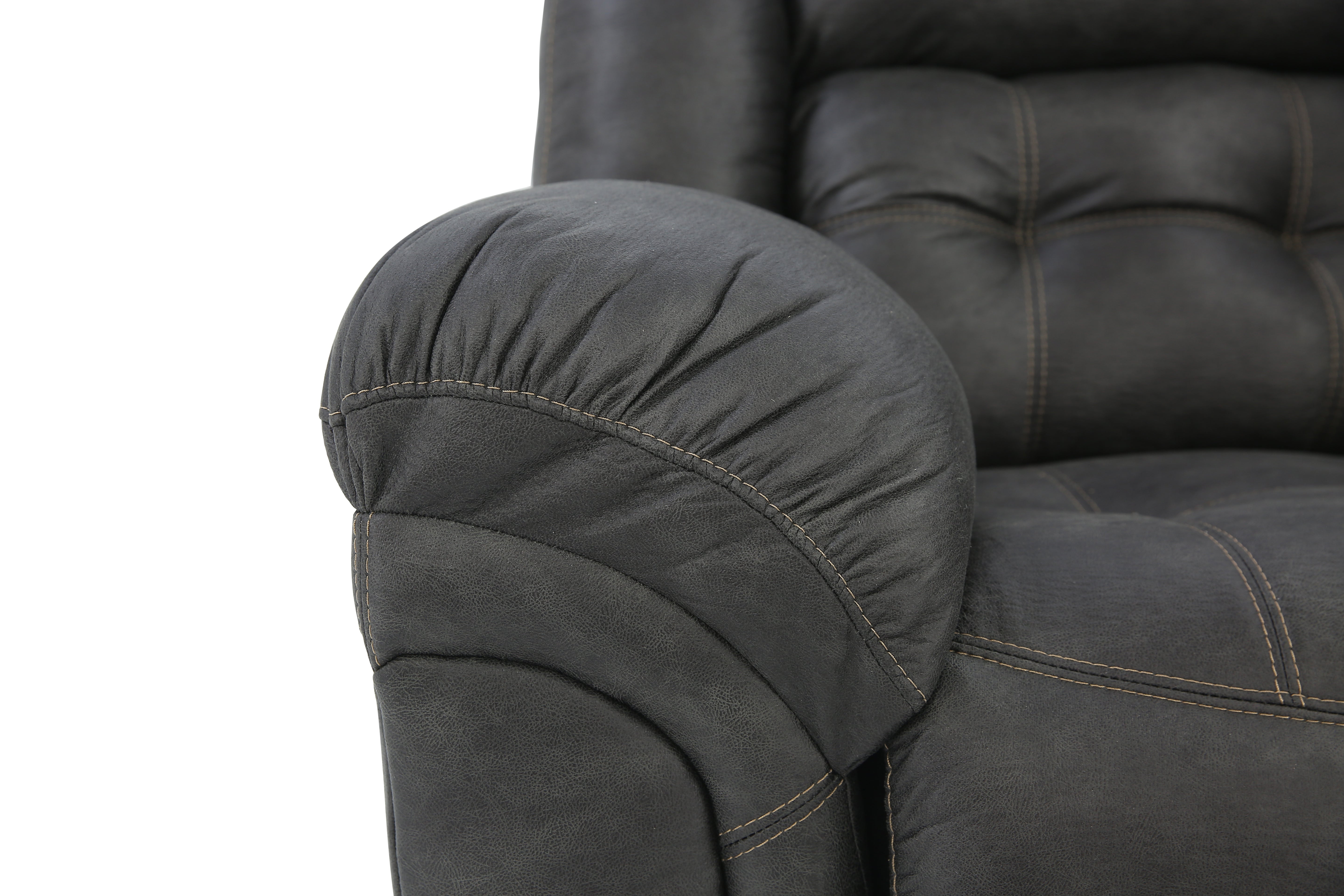 Haygen Reclining Loveseat With Console - Charcoal - Additional View 6