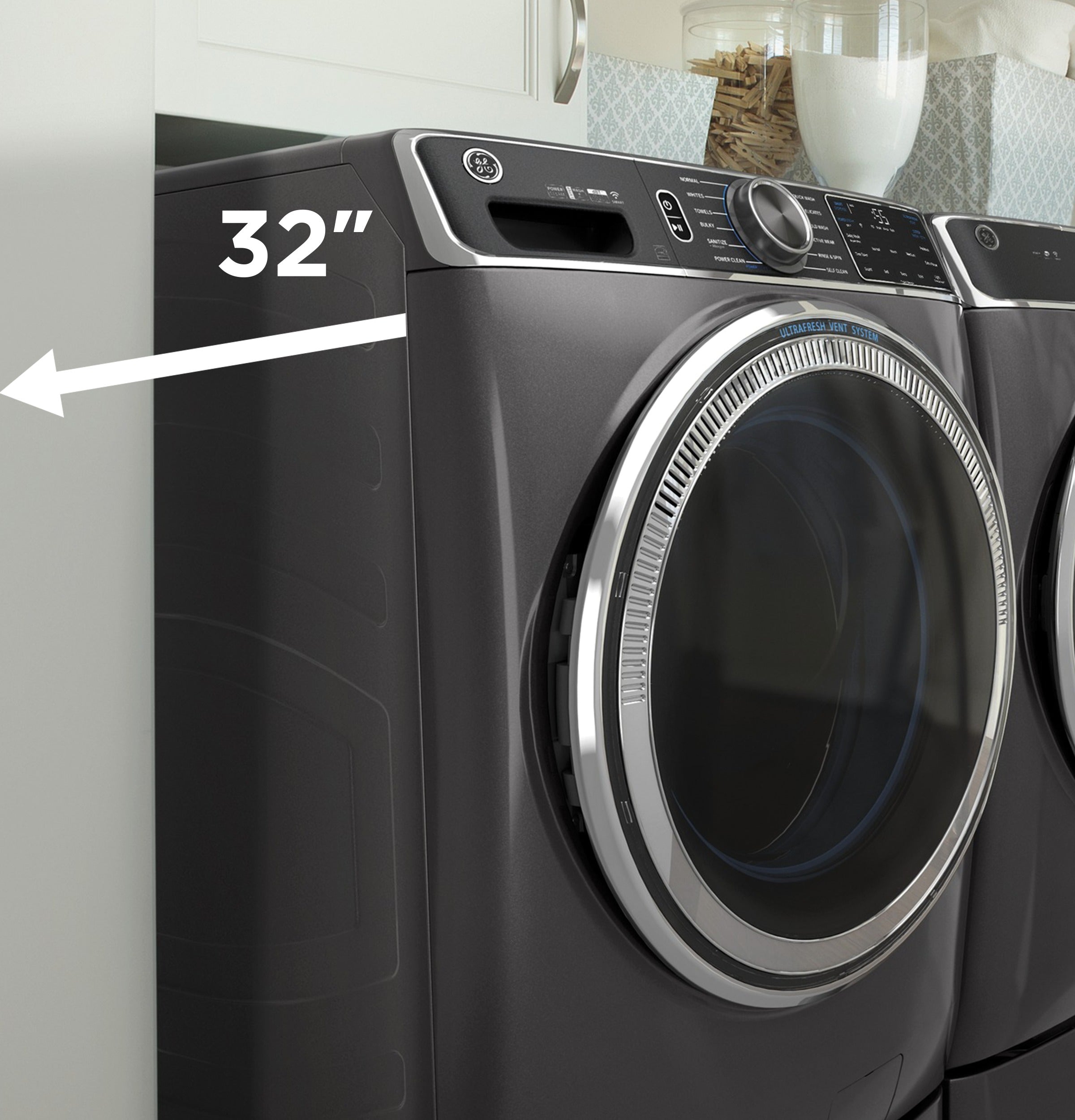 GE WHITE 4.8CU FRONT LOAD WASHER - Washers - Additional View 14