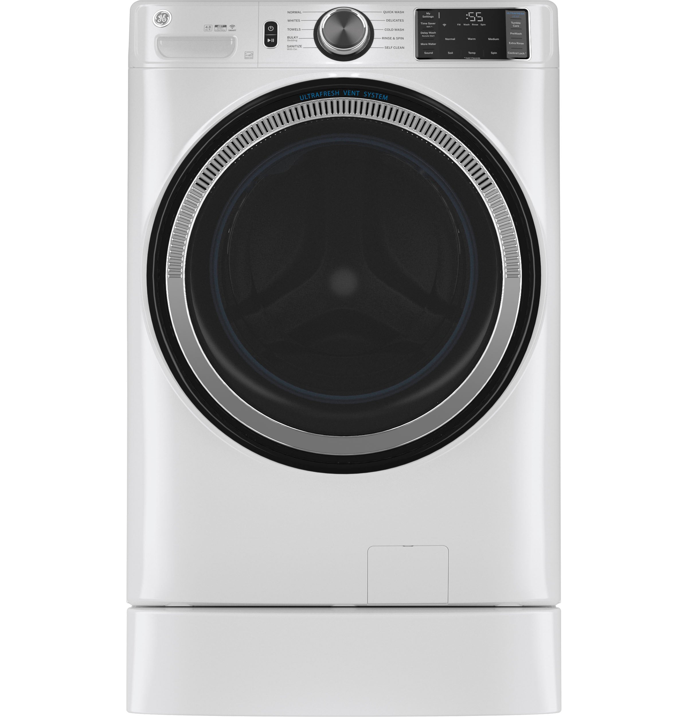 GE WHITE 4.8CU FRONT LOAD WASHER - Washers - Additional View 18