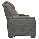 Ashley Furniture - Next-Gen Power Sofa - Slate - Dark Gray Faux Leather - Sofas - Additional View 3