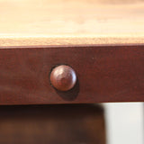 Antique Table With Iron Base - Multicolor