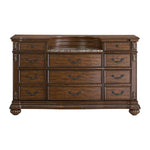 Elements International - CADENZA BROWN DRESSER - Dark Brown Wood - Dresser & Mirror - Additional View 1