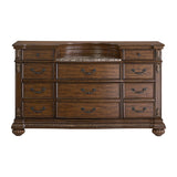 Elements International - CADENZA BROWN DRESSER - Dark Brown Wood - Dresser & Mirror - Additional View 1