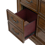 Elements International - CADENZA BROWN DRESSER - Dark Brown Wood - Dresser & Mirror - Additional View 5