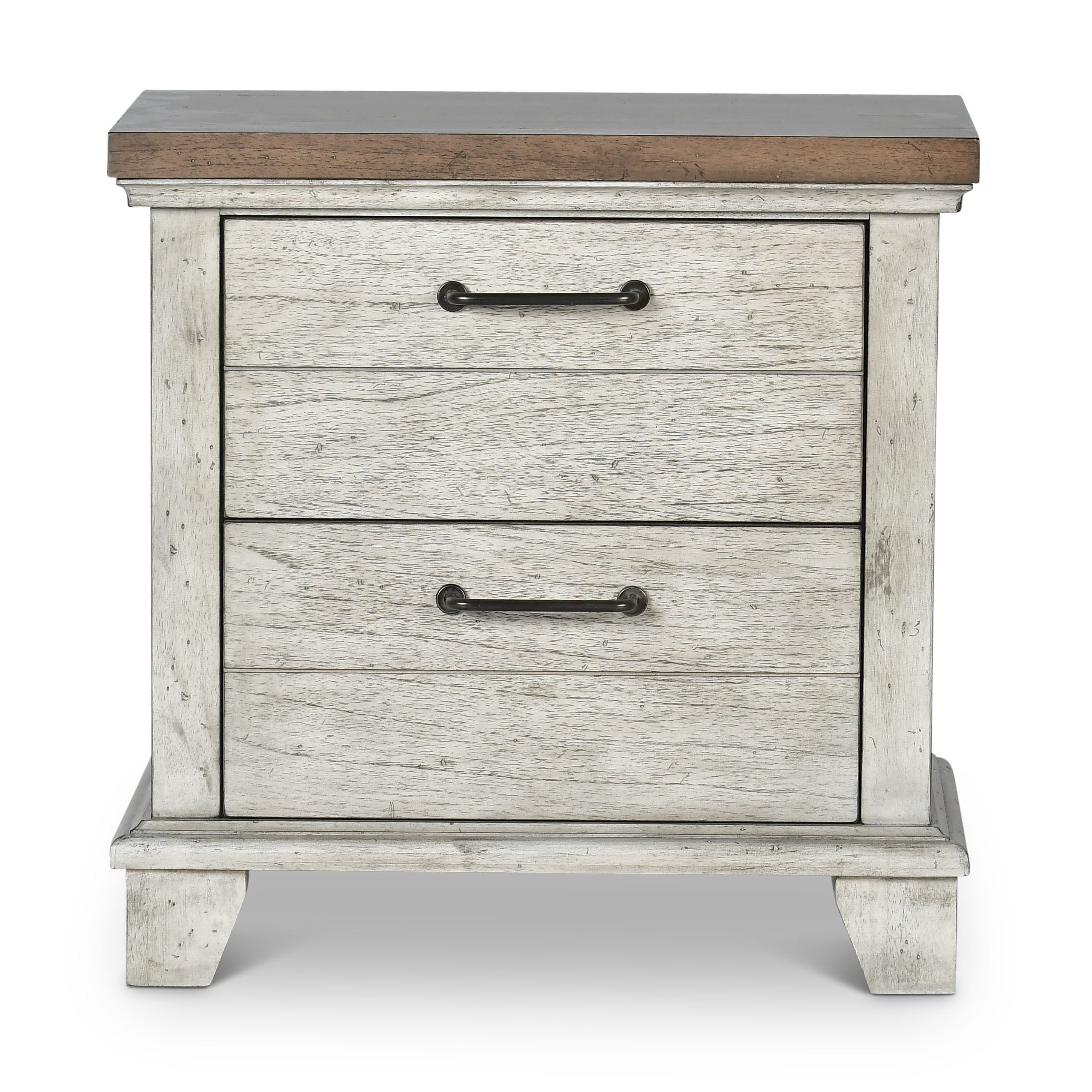 Steve Silver Furniture - BEAR CREEK NIGHTSTAND - White Wood - Nightstands
