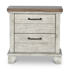 Steve Silver Furniture - BEAR CREEK NIGHTSTAND - White Wood - Nightstands