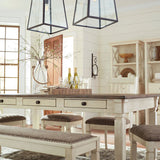 Ashley Furniture - Bolanburg 6 Piece Dining Set - Beige Fabric|Wood - Dining Room Sets - Additional View 3