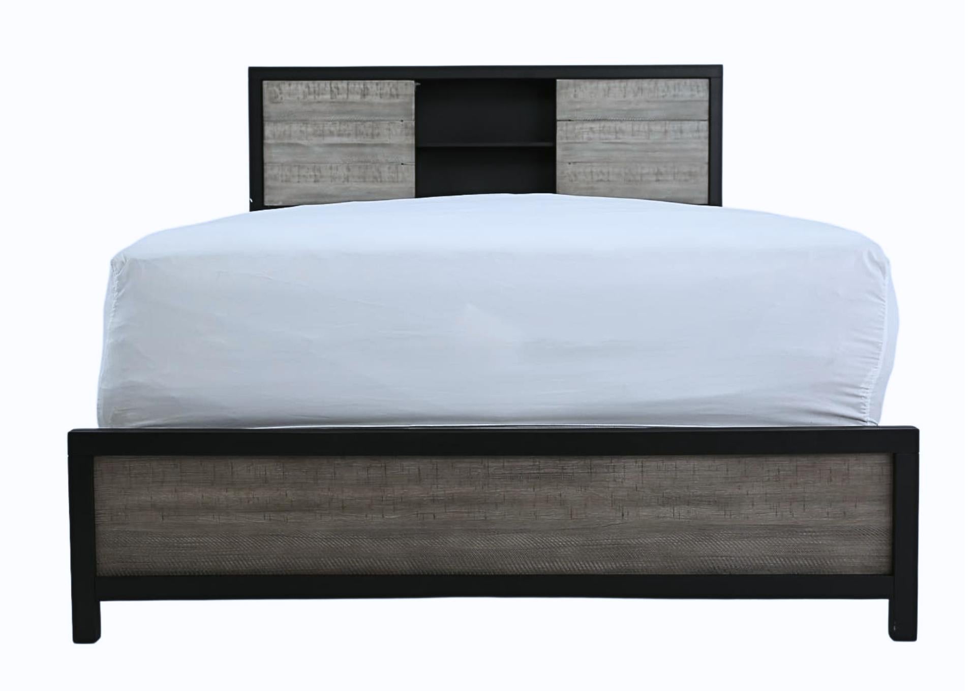 Daughtrey Black Queen Bookcase Bed - Additional View 2