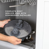 GE WHITE DISHWASHER FRONT CONTROL WITH STEAM - Dishwashers - Additional View 18