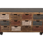 International Furniture Direct - ANTOINETTE ANTIQUE CONSOLE - Dark Brown Wood - Tables - Additional View 3