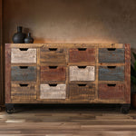 International Furniture Direct - ANTOINETTE ANTIQUE CONSOLE - Dark Brown Wood - Tables - Additional View 4
