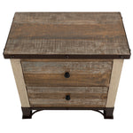 International Furniture Direct - PRAGA NIGHTSTAND - Light Brown Wood - Nightstands - Additional View 2