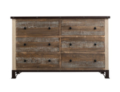 International Furniture Direct - Praga Dresser - Light Brown Wood - Dresser & Mirror - Additional View 3
