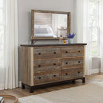 International Furniture Direct - Praga Dresser - Light Brown Wood - Dresser & Mirror - Additional View 5