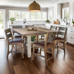 International Furniture Direct - JEFFERSON COUNTER HEIGHT TABLE - Light Brown Wood - Tables - Additional View 1