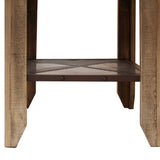 International Furniture Direct - JEFFERSON COUNTER HEIGHT TABLE - Light Brown Wood - Tables - Additional View 2